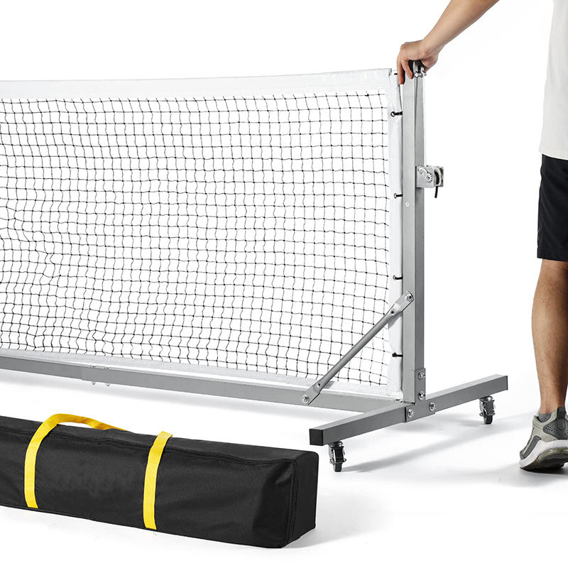 22FT Wheeled Portable Pickleball Net System - Outdoor Waterproof Professional Tournament Grade - Factory Custom