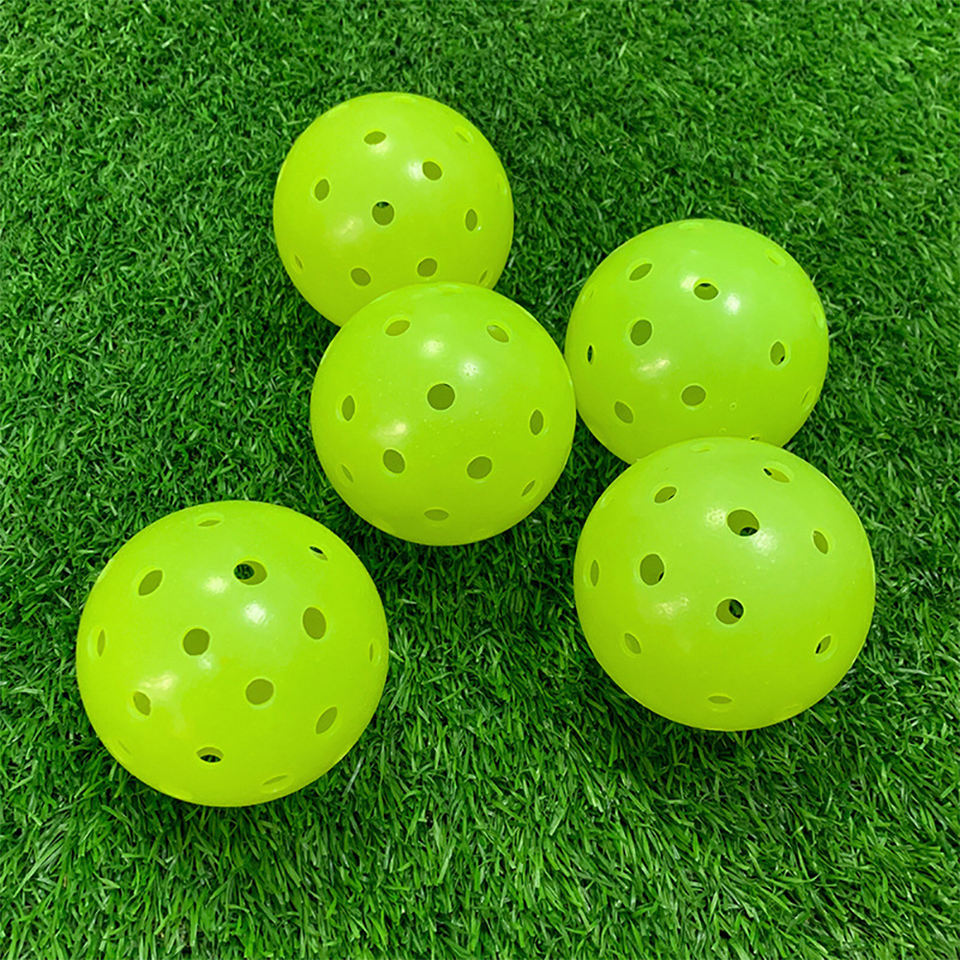 10pcs Custom Tournament PE Pickleball Balls X40 40 Holes 2.9\" High Elastic Premium Outdoor Plastic Balls