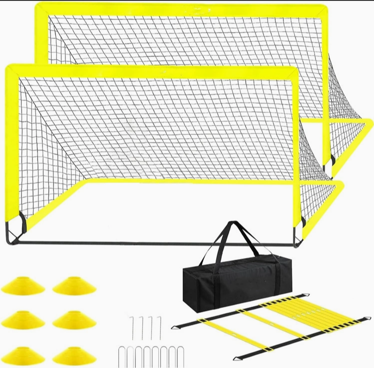 Portable Pop-Up Folding Soccer Goal with Carrying Bag for Indoor and Outdoor Games Great for Adults Training Court Equipment