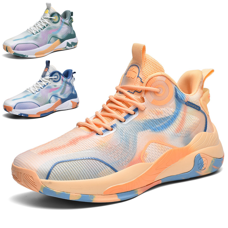 New Flyknit Sports and Leisure Shoes, High Top Basketball Shoes, Men's Shoes, Friction Will Make Noise, Practical Youth Running Shoes