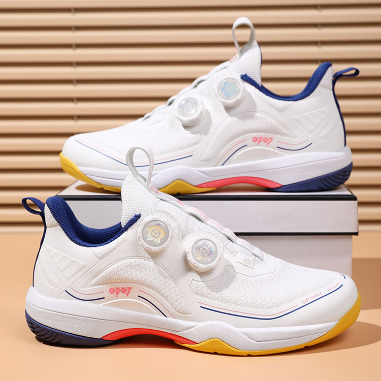 New table tennis shoes, rotating buckle badminton shoes, men's and women's outdoor running shoes, tennis training shoes, carbon plate sole