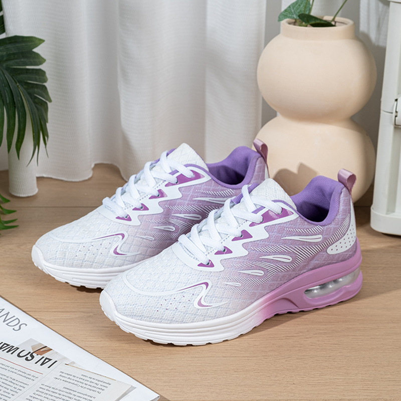 Cross border spring and summer mesh outdoor breathable leisure student sports shoes, women's air cushion running shoes, jogging shoes, bulk wholesale